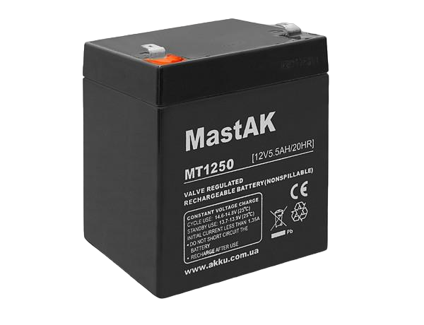 Акумулятор MASTAK MT1255 12V 5,5 Ah (185071)